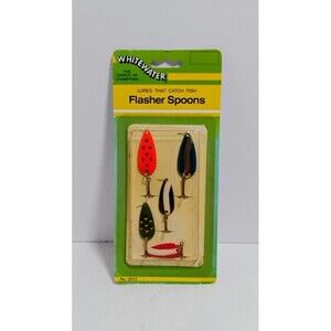 VINTAGE SOUTH BEND WHITEWATER FLASHER SPOONS VARIETY PACK NOS NEW OLD STOCK